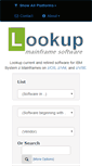 Mobile Screenshot of lookupmainframesoftware.com